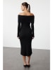 trendyol Gebreide jurk zwart