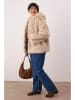 trendyol Kunstbont jas beige