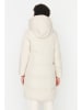 trendyol Wende-Wintermantel in Hellbraun/ Creme
