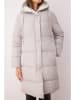 trendyol Wende-Wintermantel in Weiß/ Beige