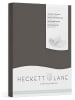 Heckett Lane Satin-Spannbettlaken "Elementi" in Anthrazit