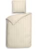 Heckett Lane Satin-Bettwäsche-Set "Banda" in Creme