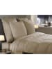 Heckett Lane Satin-Bettwäsche-Set "Banda" in Beige