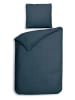 Heckett Lane Satijnen beddengoedset "Punto" donkerblauw
