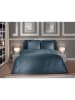 Heckett Lane Satijnen beddengoedset "Punto" donkerblauw