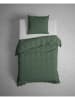 Heckett Lane Komplet pościeli satynowej "Banda" w kolorze zielonym