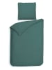 Heckett Lane Komplet pościeli satynowej "Punto" w kolorze zielonym