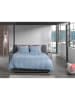 Heckett Lane Perkal beddengoedset "Vafala" lichtblauw