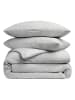 Heckett Lane Komplet pościeli perkalowej "Vafala" w kolorze szarym