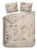 Heckett Lane Satin-Bettwäsche-Set "Caterina" in Beige