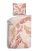 Heckett Lane Mako-satijnen beddengoedset "Kamea" lichtroze