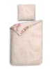 Heckett Lane Mako-satijnen beddengoedset "Kamea" lichtroze