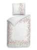 Heckett Lane Satijnen beddengoedset "Jolie" wit/lichtroze