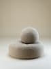 Wigiwama Pouf "Ottoman" in Beige - (H)20 x Ø 65 cm
