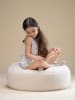 Wigiwama Pouf "Ottoman" in Creme - (H)20 x Ø 65 cm