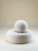 Wigiwama Pouf "Ottoman" in Creme - (H)20 x Ø 65 cm