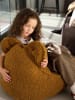 Wigiwama Sitzsack "Bear" in Hellbraun - (B)70 x (H)60 x (T)42 cm