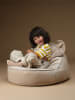 Wigiwama Zitzak "Bear" beige - (B)70 x (H)60 x (D)42 cm