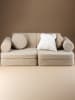 Wigiwama Sofa "Settee" in Beige - (B)132 x (H)46 x (T)78 cm