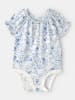 OshKosh Romper wit/blauw