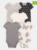 carter's 5-delige set: rompers crème/zwart