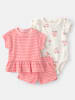 carter's 3tlg. Outfit in Rosa/ Creme