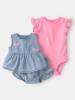 carter's 3-delige  outfit lichtblauw/roze