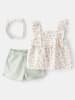 carter's 3-delige  outfit wit/groen