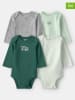 carter's 4-delige set: rompers groen/grijs