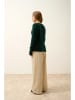 Just Cashmere Kasjmieren trui "Abby" donkergroen