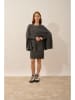 Just Cashmere Kasjmieren poncho "Alloa" grijs