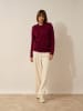 Just Cashmere Kasjmieren vest "Ervie" bordeaux