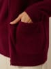 Just Cashmere Kaszmirowy kardigan "Ervie" w kolorze bordowym