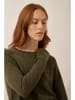 Just Cashmere Kaschmir-Pullover "Jane" in Khaki