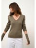 Just Cashmere Kaschmir-Pullover "Joan" in Khaki