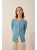 Just Cashmere Kasjmieren vest "Katharine" lichtblauw