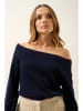 Just Cashmere Kasjmieren trui "Kelly" donkerblauw