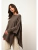 Just Cashmere Kasjmieren poncho "Meredith" bruin
