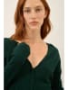 Just Cashmere Kaszmirowy kardigan "Norma" w kolorze ciemnozielonym