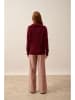 Just Cashmere Kasjmieren vest "Talara" in Bordeuax
