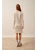 Just Cashmere Kaschmir-Kleid "Tracy" in Creme