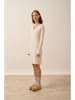 Just Cashmere Kaszmirowa sukienka "Tracy" w kolorze kremowym