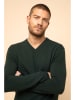 Just Cashmere Kasjmieren trui "Tom" donkergroen