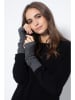 Just Cashmere Kaszmirowe mankiety "Zoe" w kolorze antracytowym