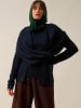 Just Cashmere Kasjmieren loopsjaal donkerblauw - (L)65 x (B)50 cm
