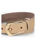 More & More Leren riem beige