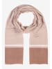 More & More Schal in Hellbraun/ Weiß