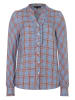 More & More Blouse blauw/lichtbruin