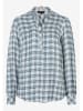 More & More Bluse in Blau/ Weiß