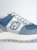 Liu Jo Leren sneakers blauw/zilverkleurig